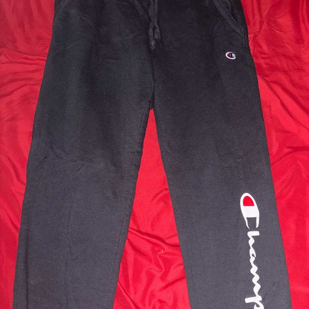 Champion Women's Black Joggers with Logo